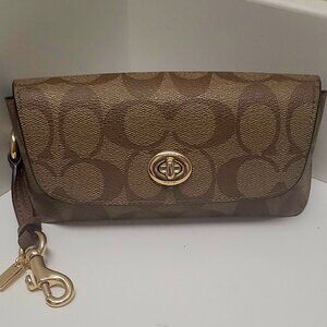 Authentic Coach Signature Canvas Sunglass Holder